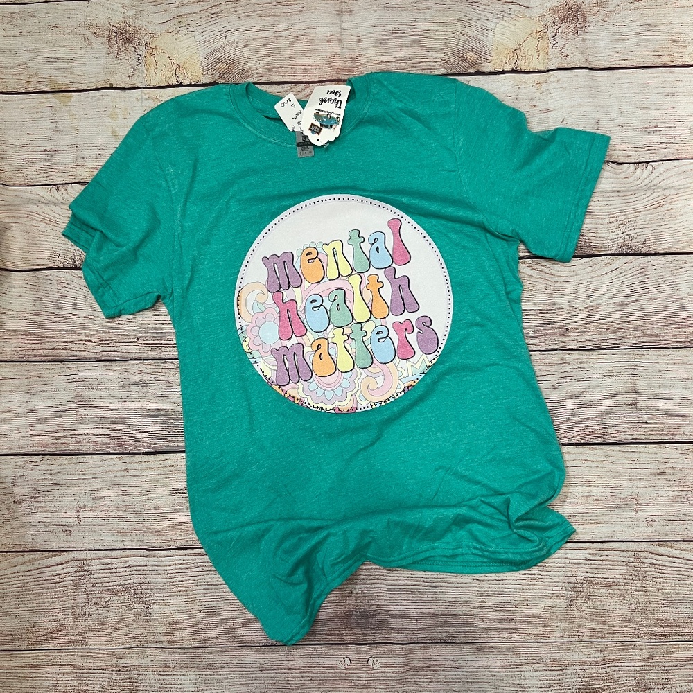 Mental Health Matters Heather Seafoam T-Shirt